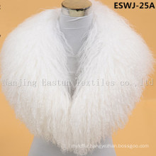 Long Pile Natural Mongolian Fur Scarf Eswj-25A